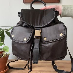 *SOLD* STEVE MADDEN black backpack purse